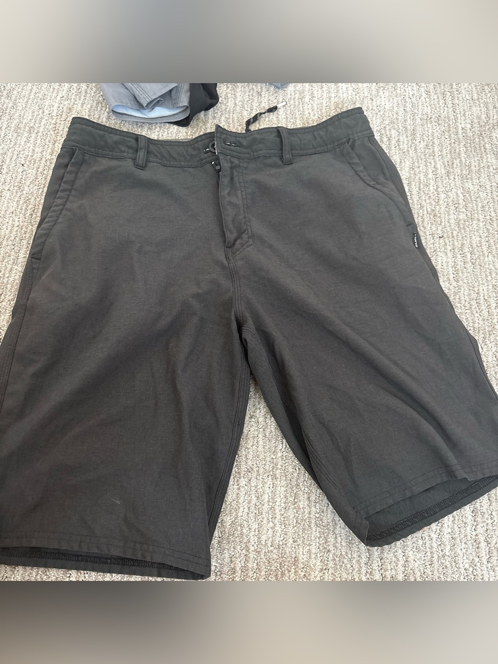 O'Neill Men's Black Flat Front Shorts